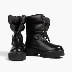 Stuart Weitzman Tyler Quilted Leather Ankle Boots